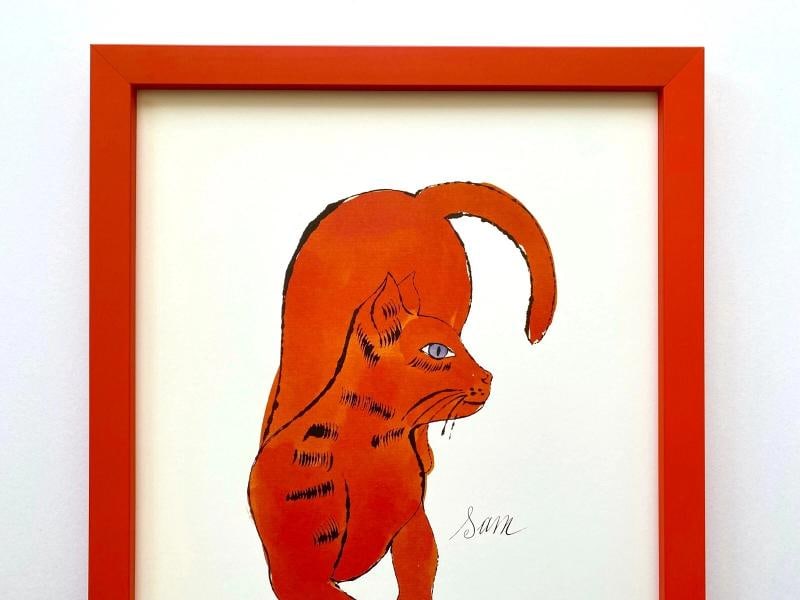 ANDY WARHOL ESTATE RARE VTG 1991 FRAMED COLLECTORS LITHOGRAPH PRINT " SAM " 1954 - 2