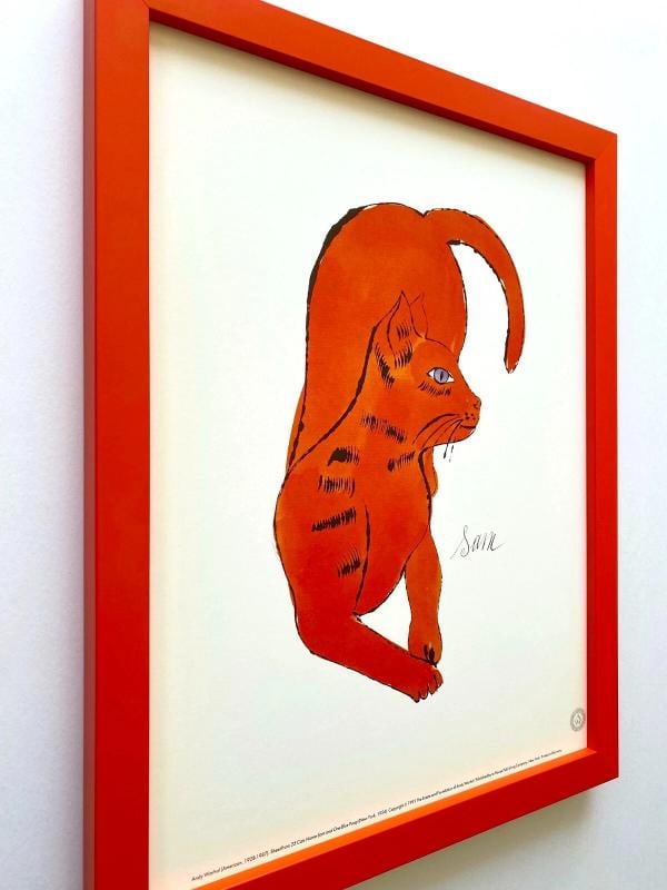 ANDY WARHOL ESTATE RARE VTG 1991 FRAMED COLLECTORS LITHOGRAPH PRINT " SAM " 1954 - 6