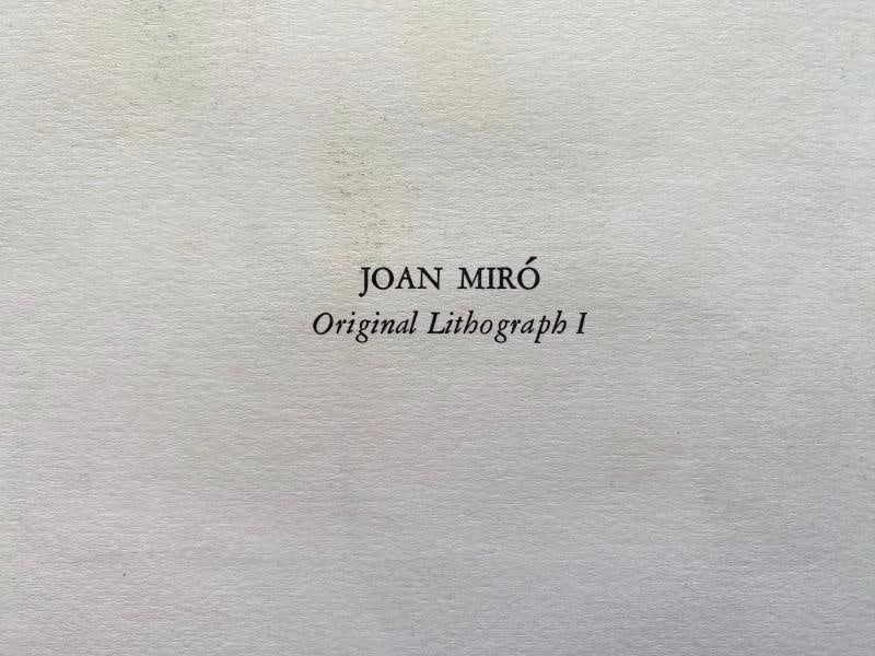 JOAN MIRO RARE 1972 MID CENTURY MODERNIST FRAMED ORIGINAL LITHOGRAPH PRINTS SET - 13