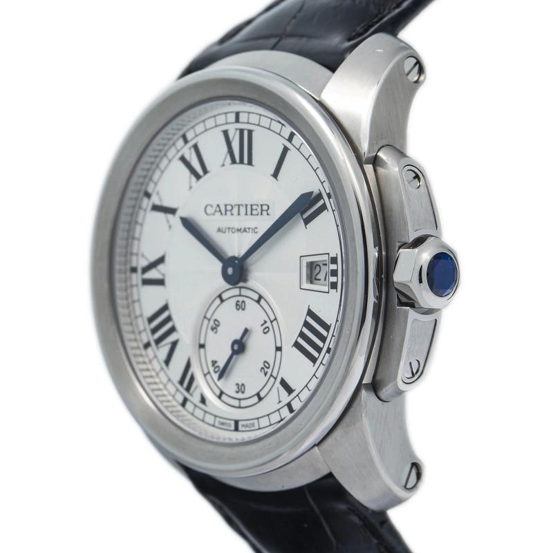 Cartier Calibre De WSCA0003 2017 Complete Bracelet Steel White Dial Auto 38MM - 2