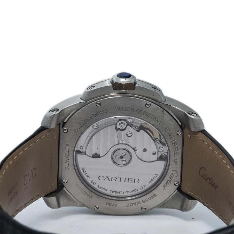 Cartier Calibre De WSCA0003 2017 Complete Bracelet Steel White Dial Auto 38MM - 5