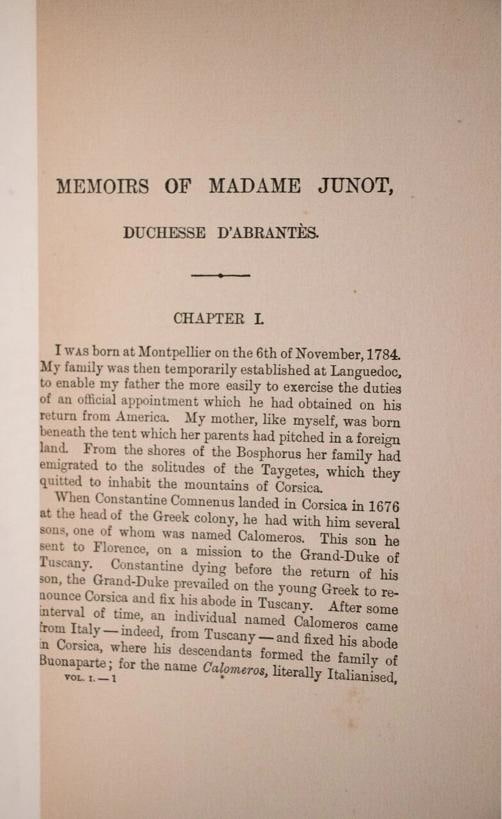 Memoirs of Madame Junot Life of Napoleon / Limited Edition 1906 - 14