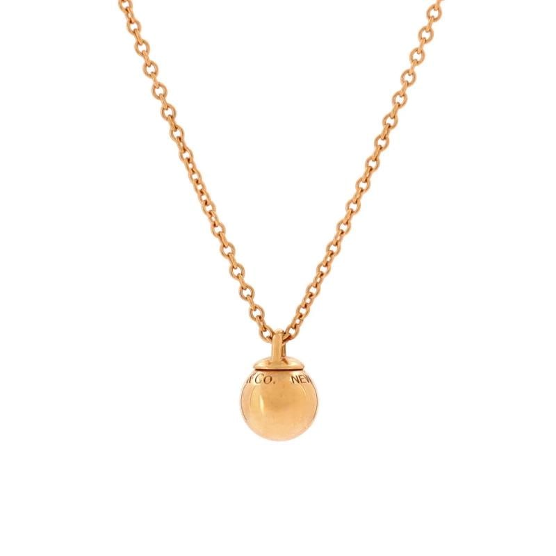 Tiffany & Co. HardWear Ball Pendant Necklace 18K Rose Gold 8mm: Condition: Pre-owned - Good,Brand: Tiffany & Co.,Main Stone: Unknown,Metal: 18K Rose Gold,Metal Purity: 18K,Style: Pendant,Type: Necklace,Color: Rose Gold,Material: 18K Rose Gold Condition: Excellent.