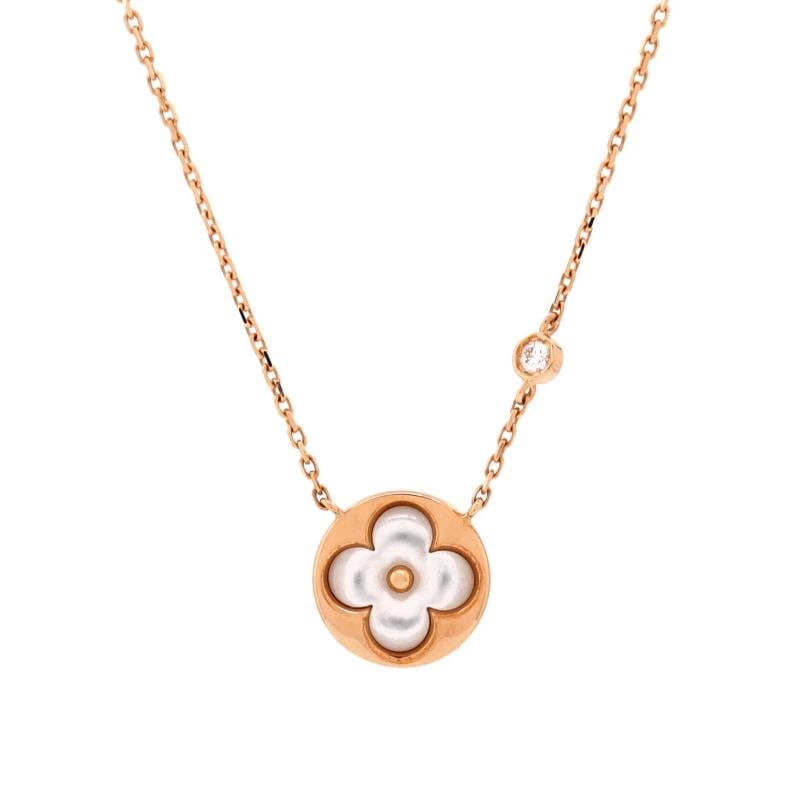Louis Vuitton Color Blossom BB Sun Pendant Necklace 18K Rose Gold with Mother of: Condition: Pre-owned - Good,Brand: Louis Vuitton,Main Stone: Diamond,Metal: 18K Rose Gold,Metal Purity: 18K,Style: Pendant,Type: Necklace,Color: Rose Gold,Material: 18K Rose Gold, Diamond, Mother Of