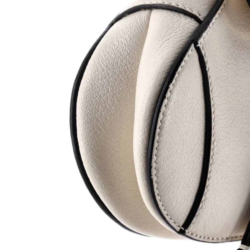 Christian Dior Saddle Handbag with Strap Leather Micro - 6