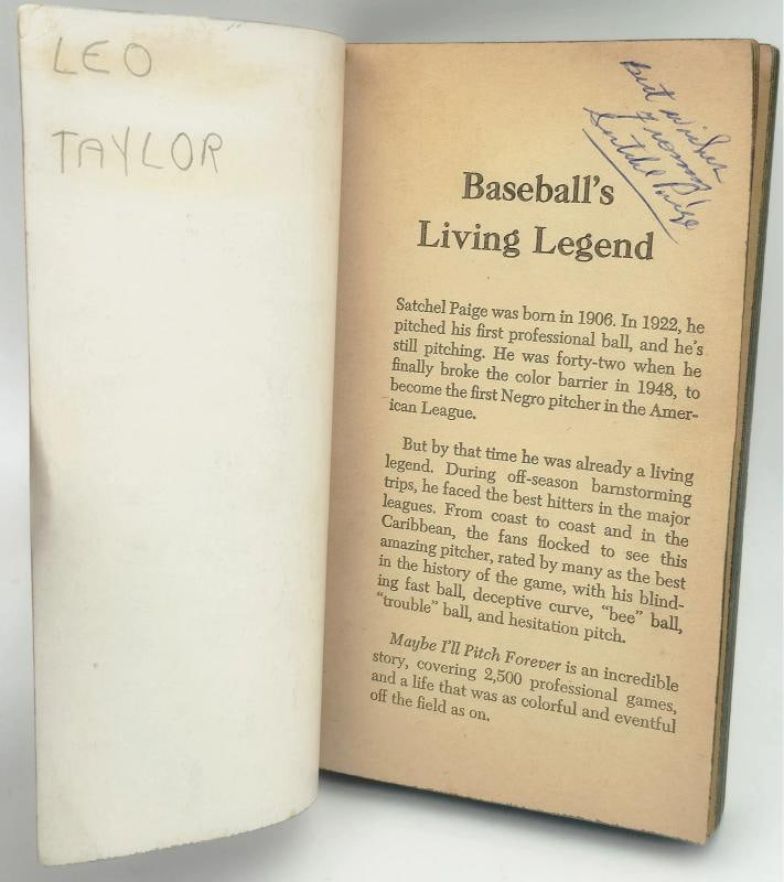 Satchel Paige Signed Maybe I'll Pitch Forever Book Negro Leagues Beckett: Sport: Baseball,Product: Book,Player: Satchel Paige,Signed: Yes,Autograph Authentication: Beckett Authentication Services (BAS),Original/Reprint: Original,UPC: Does not apply,Country of Origin: