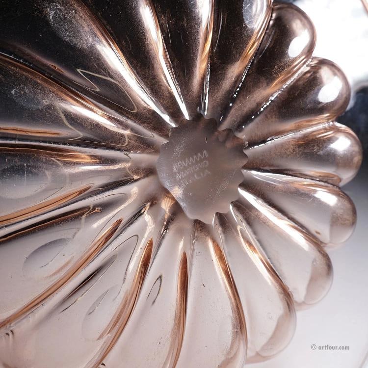 Large Vetro Soffiato Glass Dish by Vittorio Zecchin for Venini Murano ca. 1925 - 7