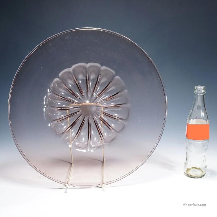 Large Vetro Soffiato Glass Dish by Vittorio Zecchin for Venini Murano ca. 1925 - 9