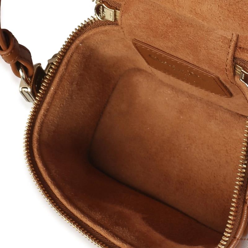 Christian Dior Brown Lambskin Cannage Micro Lady Dior Vanity Case - 5