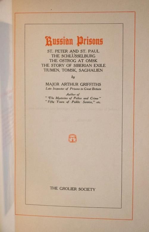 Major Arthur Griffiths / The History and Romance of Crime Limited Edition 1900 - 8