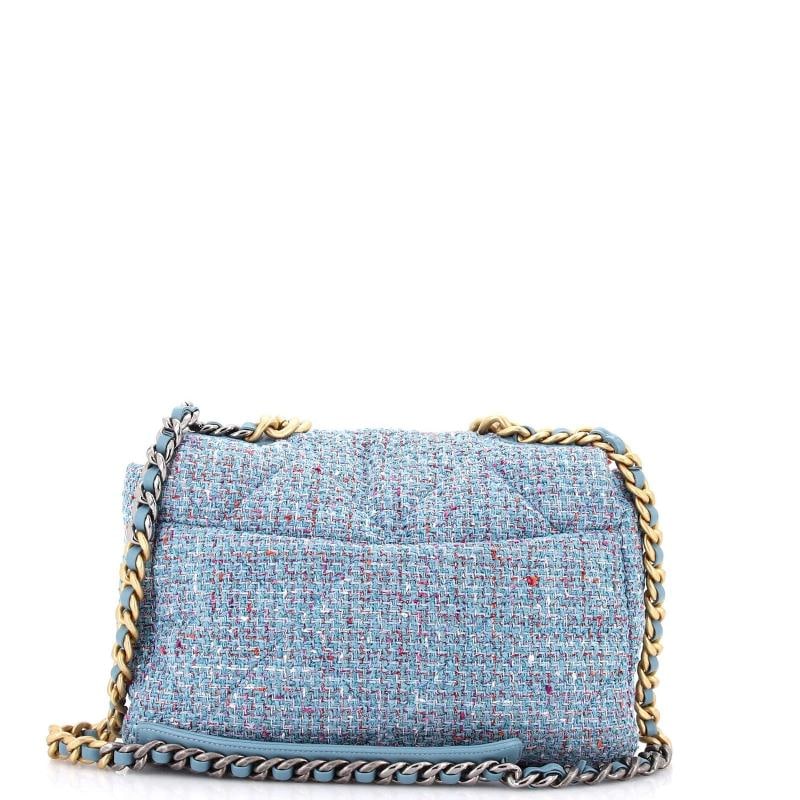 Chanel 19 Flap Bag Quilted Tweed Medium - 3