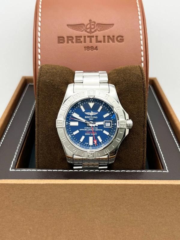 Breitling A32390 Avenger II GMT Blue Dial Stainless Steel Box Paper - 3