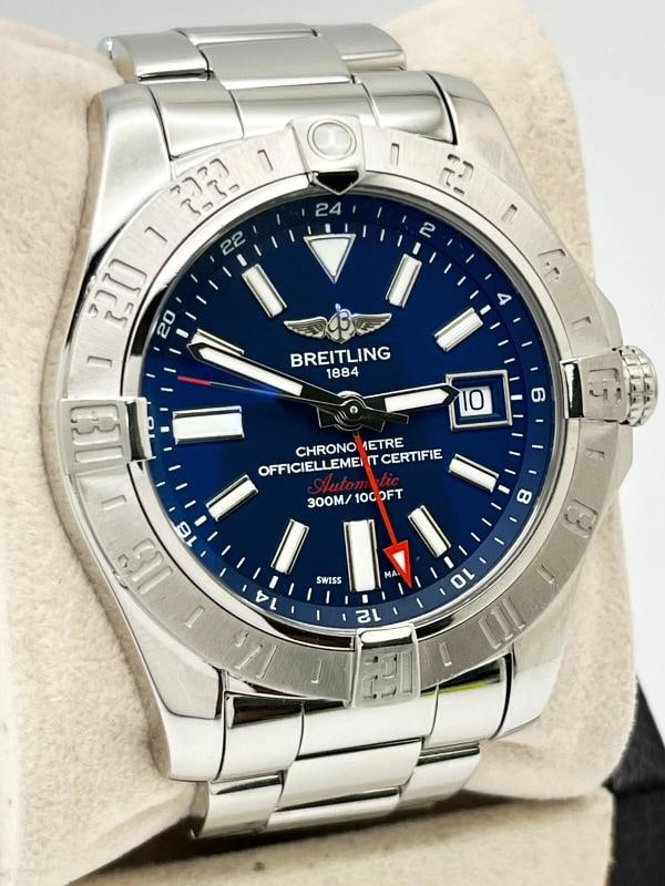 Breitling A32390 Avenger II GMT Blue Dial Stainless Steel Box Paper - 5