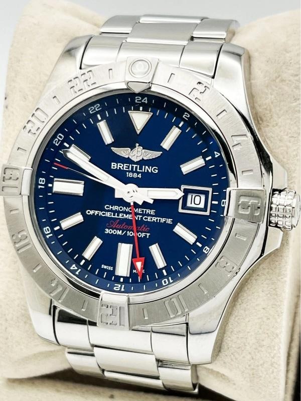 Breitling A32390 Avenger II GMT Blue Dial Stainless Steel Box Paper - 6