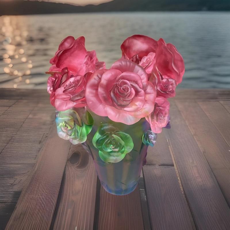 Xxxl Multi Color Rose Vase H14Ã¢â‚¬Â W10Ã¢â̵ - 3