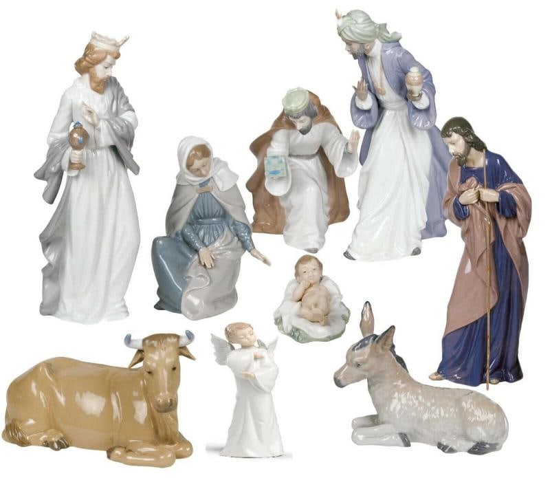 NAO BY LLADRO 9-PIECE GLOSS NATIVITY SET & ANGEL BRAND NIB CHRISTMAS SAVE$ F/S: Condition: New: A brand-new, unused, unopened, undamaged item in its original packaging (where packaging is ... Read moreabout the conditionNew: A brand-new, unused, unopened, undamaged item in its