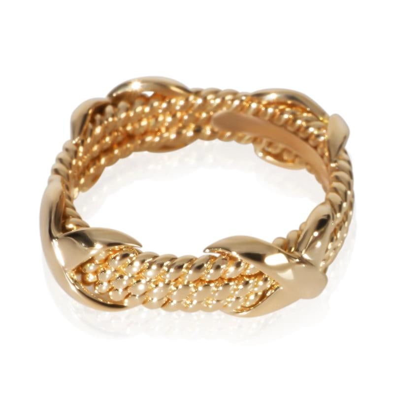 Tiffany & Co. Yellow Gold Schlumberger X Ring - 2