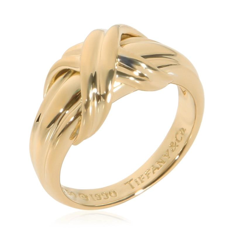 Tiffany & Co. Yellow Gold Signature X Ring - 4