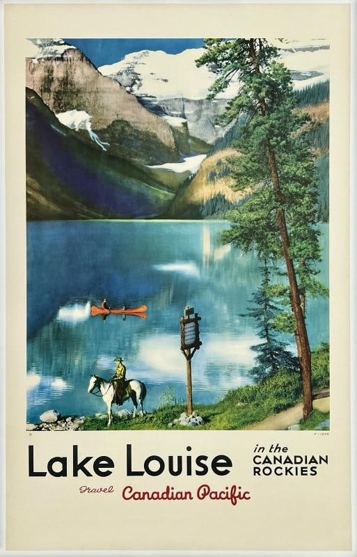 Original Vintage Poster LAKE LOUISE CANADIAN PACIFIC Canada Travel Tourism OL: Condition: Used,Type: Poster,Listed By: Dealer or Reseller,Year of Production: 1960s,Width (Inches): 25.2",Height (Inches): 39.9",Style: Vintage,Theme: Travel, Tourism,Original/Licensed Reprint: Origi