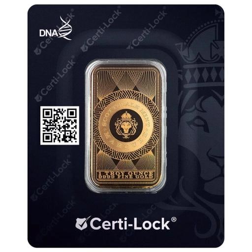 1 oz .9999 Gold Bar Scottsdale Marquee Peacock Gold Bar in Certi-LockÃ‚Â® #A453 - 4
