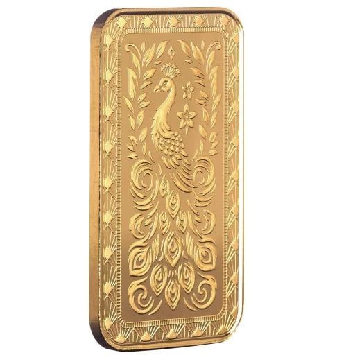 1 oz .9999 Gold Bar Scottsdale Marquee Peacock Gold Bar in Certi-LockÃ‚Â® #A453 - 6