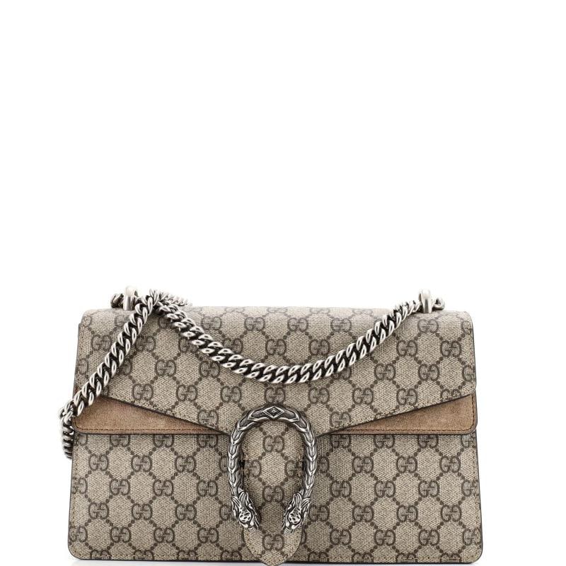 Gucci Dionysus Bag GG Coated Canvas Small: Measurements: Handle Drop 8.5", Height 6", Width 11", Depth 3.5", Strap Drop 15" . Condition: Pre-owned - Good,Brand: Gucci,Exterior Material: Canvas Coated,Style: Shoulder Bags,Exterior Color: Brown,