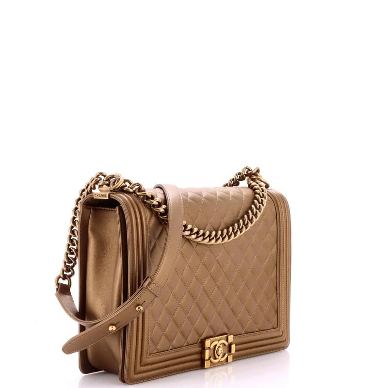 Chanel Boy Flap Bag Quilted Calfskin Large - 2