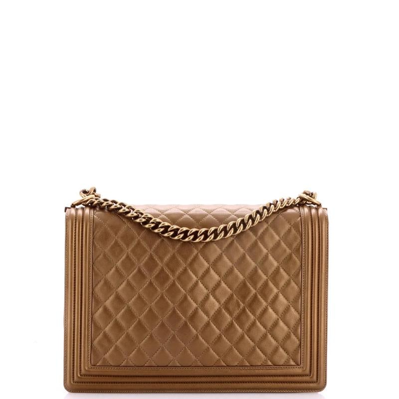 Chanel Boy Flap Bag Quilted Calfskin Large - 3