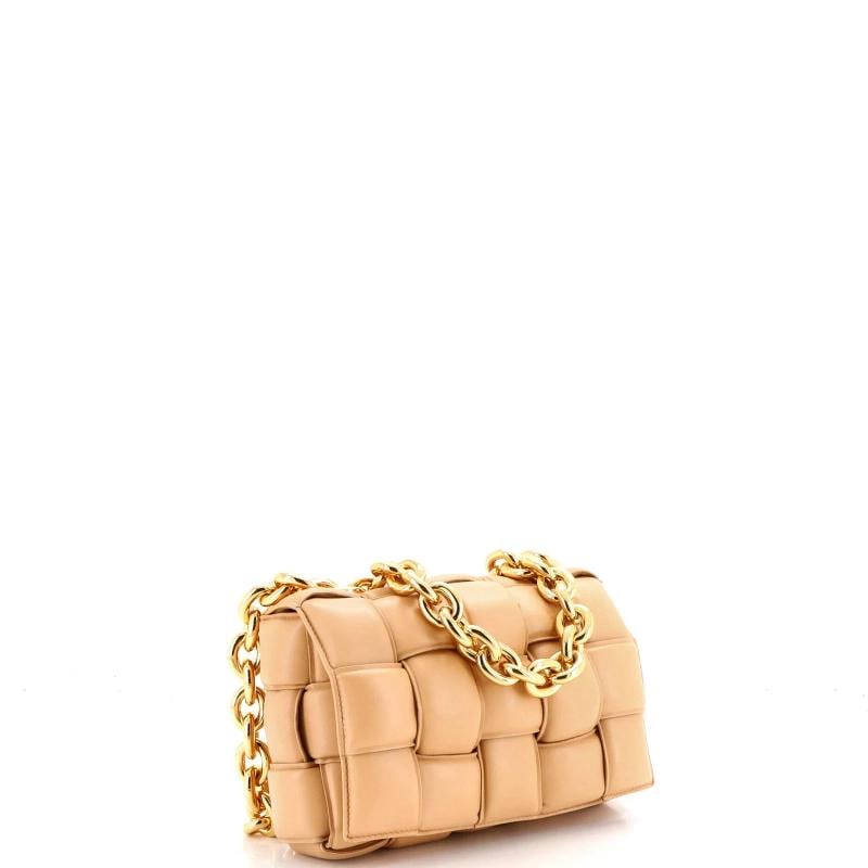 Bottega Veneta Cassette Chain Crossbody Bag Padded Maxi Intrecciato Leather - 2