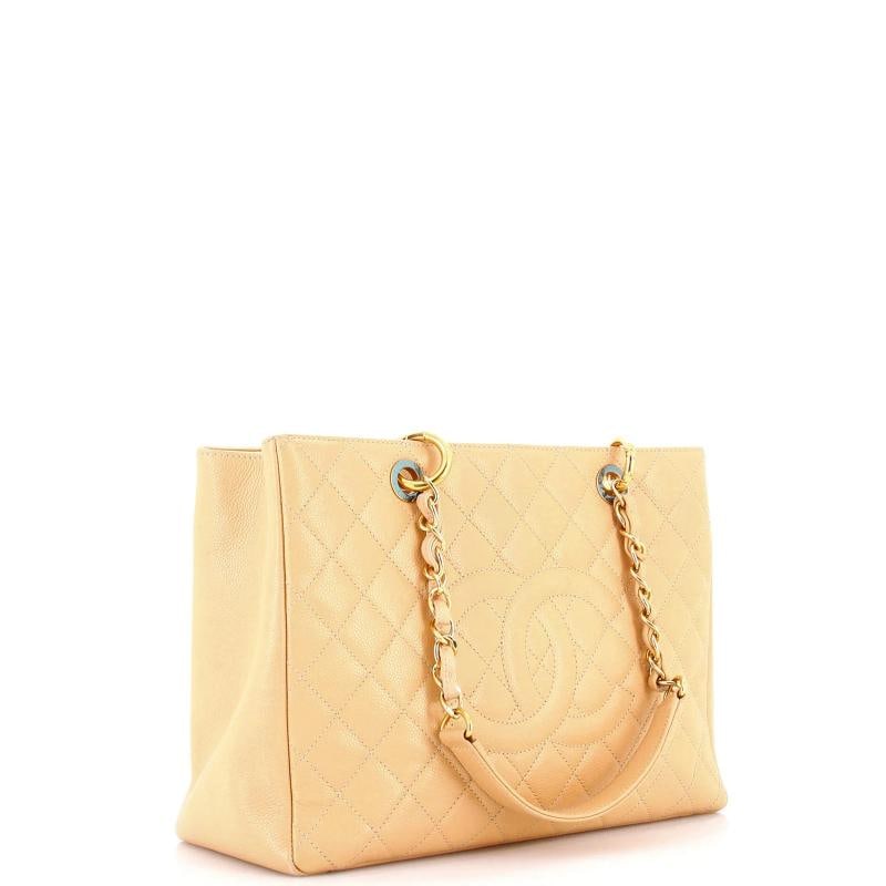 Chanel Grand Shopping Tote Quilted Caviar - 2