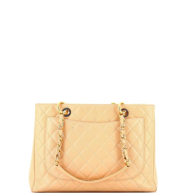 Chanel Grand Shopping Tote Quilted Caviar - 3