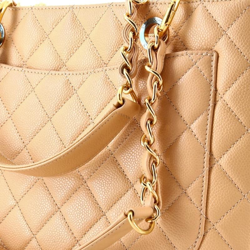 Chanel Grand Shopping Tote Quilted Caviar - 8