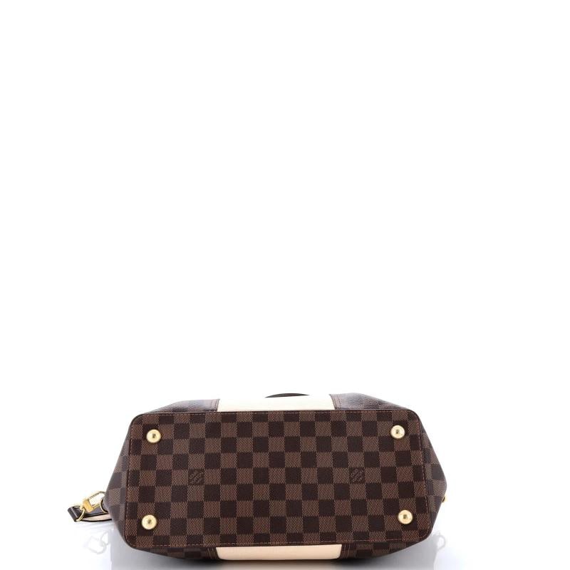Louis Vuitton Jersey Handbag Damier with Leather - 4
