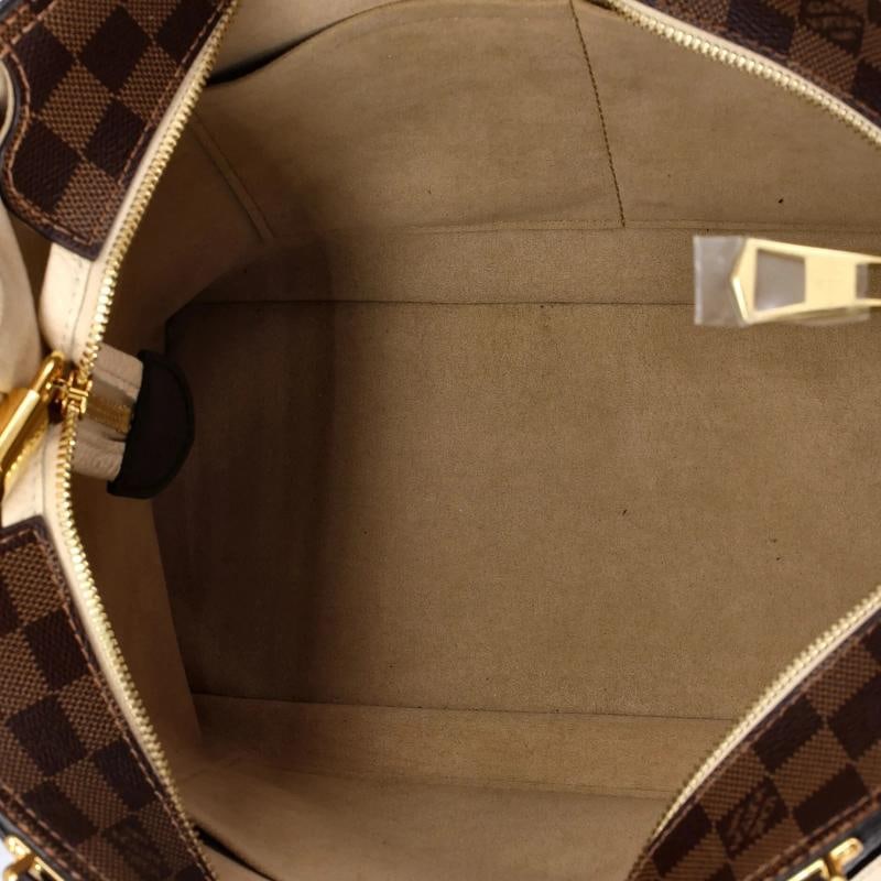 Louis Vuitton Jersey Handbag Damier with Leather - 5