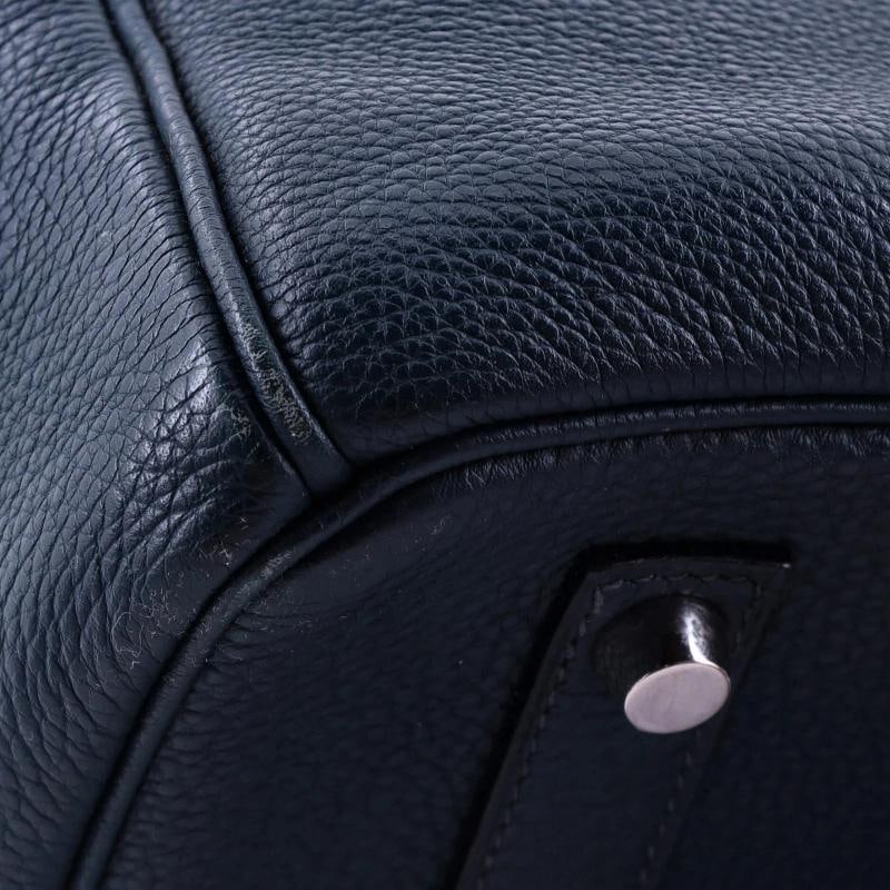 Hermes Birkin Handbag Bleu de Malte Togo with Palladium Hardware 35 - 8