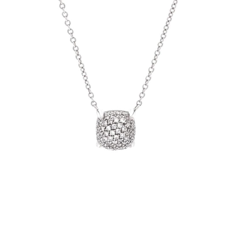 Tiffany & Co. Paloma Picasso Sugar Stacks Pendant Necklace 18K White Gold: Measurements: Length: 18.00 ", Pendant Length: 8.30 mm, Pendant Width: 8.30 mm . Condition: Pre-owned - Good,Brand: Tiffany & Co.,Main Stone: Diamond,Metal: 18K White Gold,Metal Purity: 18K,Style: Pen