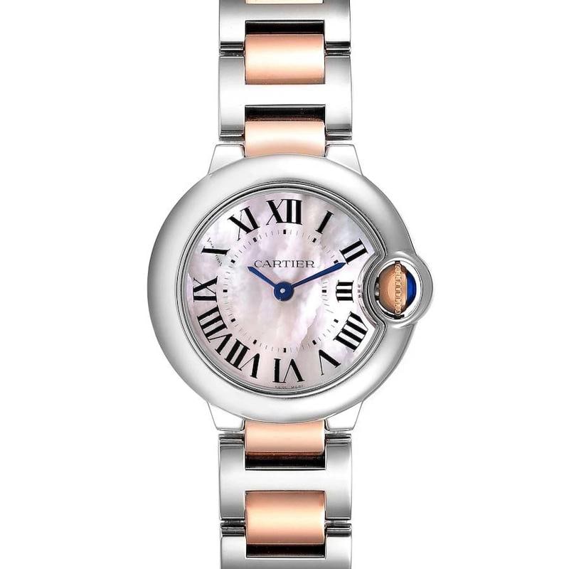 Cartier Ballon Bleu W6920034 Stainless Steel Pink Dial Quartz 28mm: Case Size 28mm Wrist Fit 6 Inches Box No Papers No Condition Ã¢â‚¬â€� Very Good Full Specifications SKU Cartier#1824 Brand Cartier Model Ballon Bleu