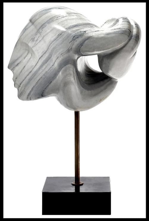 ANTHONY QUINN Original MARBLE SCULPTURE~(18"h x 8" x 12") - 2