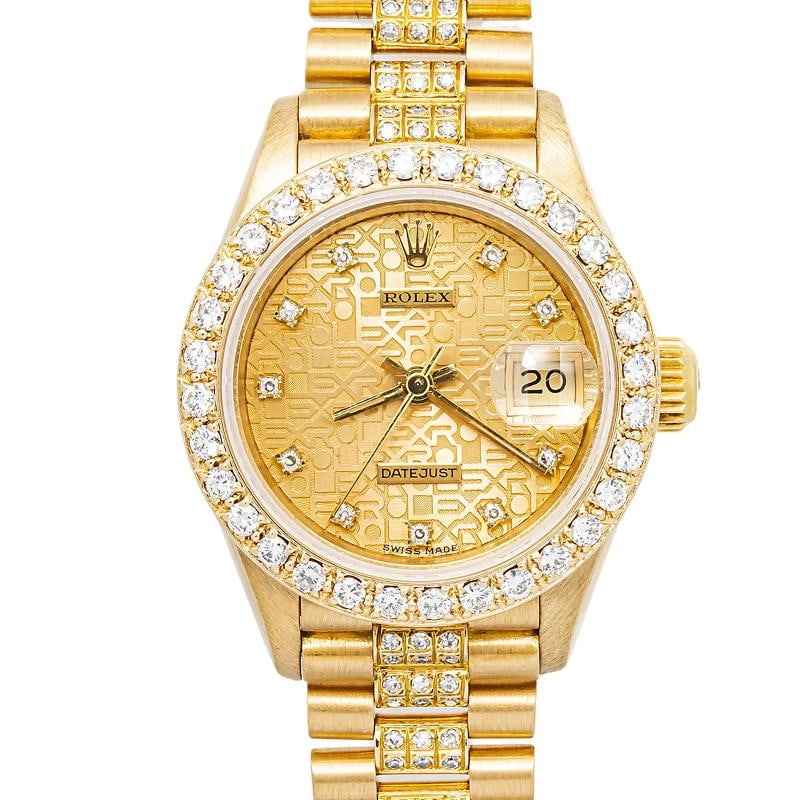 Rolex DateJust 69178J President 18K Yellow Gold Champagne Dial Automatic 26MM - 2