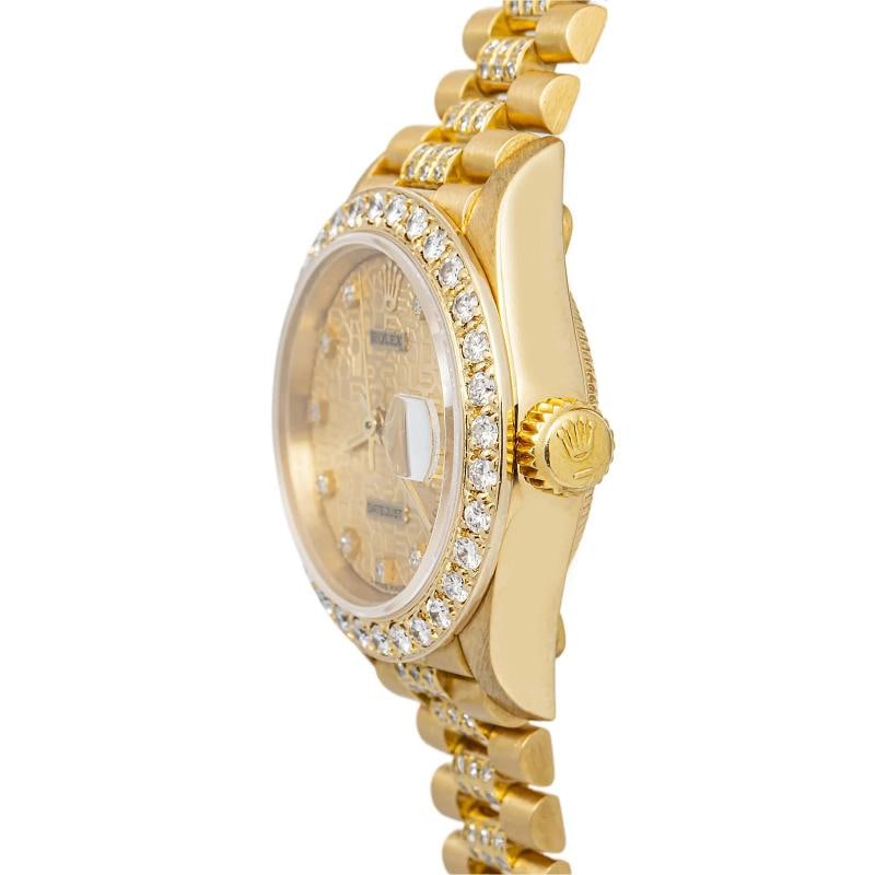 Rolex DateJust 69178J President 18K Yellow Gold Champagne Dial Automatic 26MM - 3