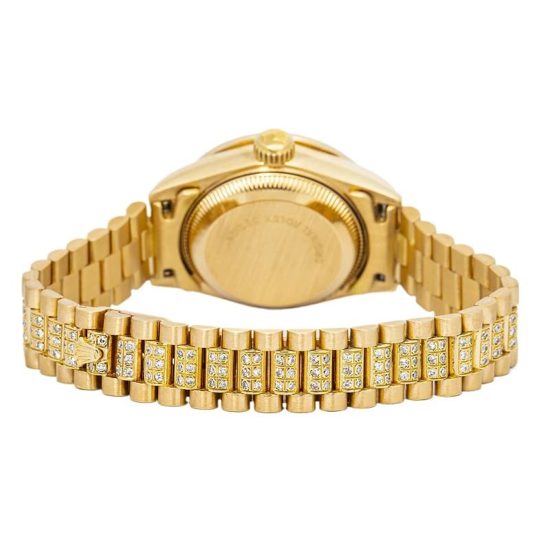 Rolex DateJust 69178J President 18K Yellow Gold Champagne Dial Automatic 26MM - 5