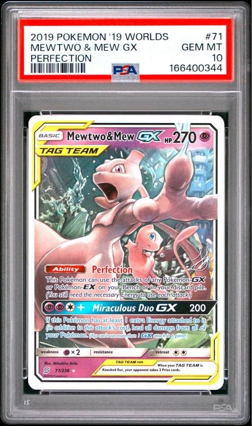 2019 POKEMON 2019 WORLD CHAMPIONSHIPS DECK: PERFECTION MEWTWO & MEW GX PSA 10: Condition: Graded - PSA 10: Professionally graded,Graded: Yes,Set: 2019 POKEMON 2019 WORLD CHAMPIONSHIPS DECK: PER...,Game: PokÃƒÂ©mon TCG,Character: MEWTWO & MEW GX,Card Name: MEW