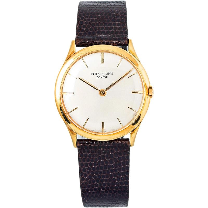 Patek Philippe Calatrava 2589 Polished YG Silver Stick Manual Winding 32.6mm: Case Size 32.6mm Wrist Fit 7.5 inches Box No Papers No Condition Ã¢â‚¬â€� Good Full Specifications SKU Patek#248 Brand Patek Philippe Model Calatrava Refere
