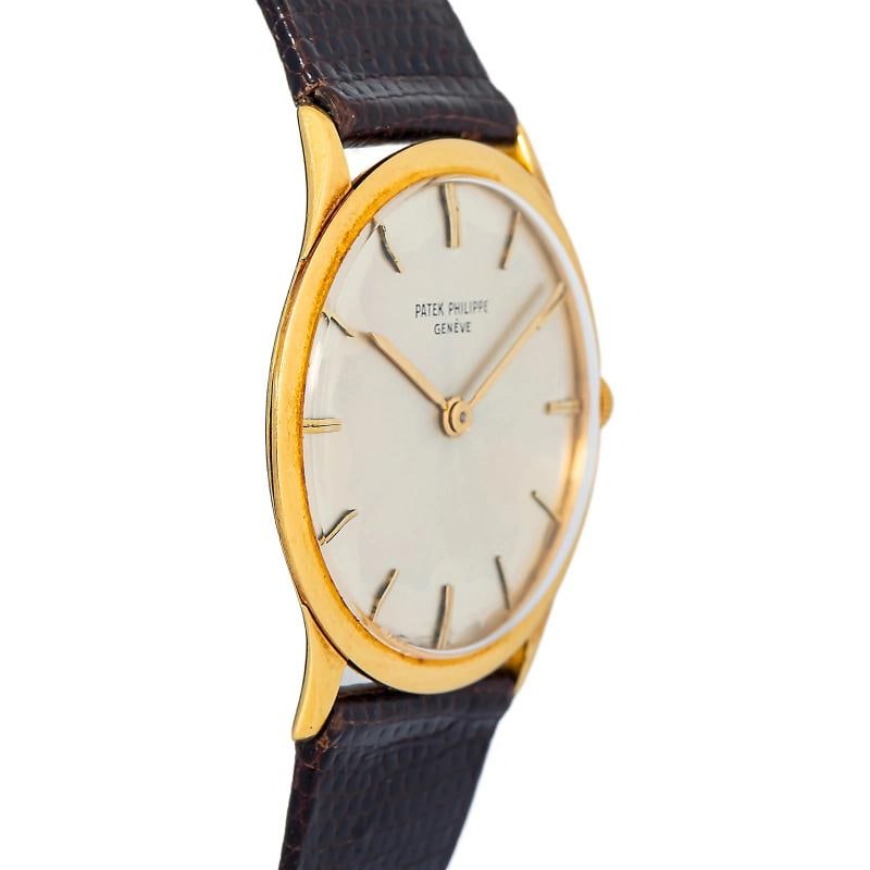 Patek Philippe Calatrava 2589 Polished YG Silver Stick Manual Winding 32.6mm - 4