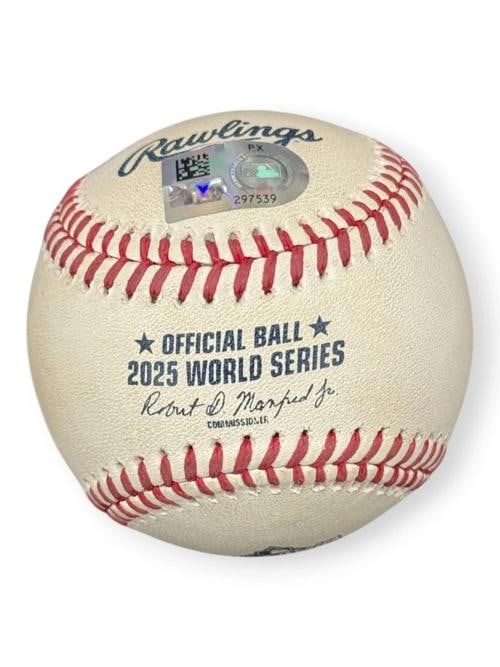 Kike Hernandez Signed Mud Rubbed 2025 WS Baseball Dodgers (MLB Authentic) - 2