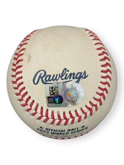 Kike Hernandez Signed Mud Rubbed 2025 WS Baseball Dodgers (MLB Authentic) - 3