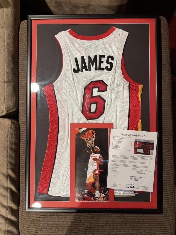 LeBron James Signed Miami Heat Jersey (JSA LOA) - 2