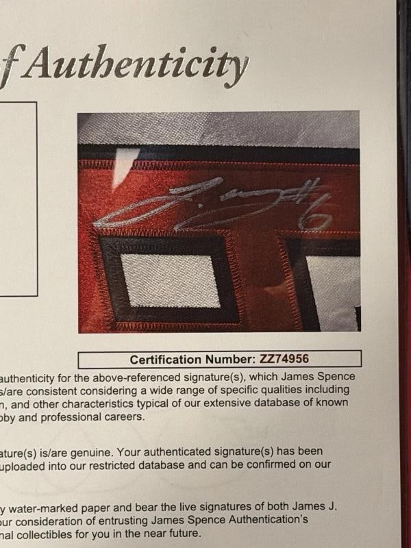 LeBron James Signed Miami Heat Jersey (JSA LOA) - 6
