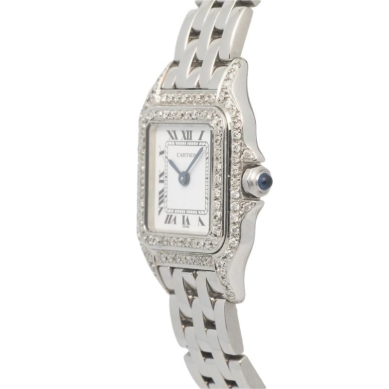 Cartier Panthere Classique W25033P5 Bracelet Steel White Roman Quartz 21mm - 3