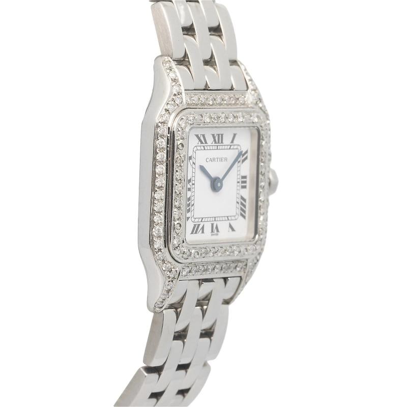 Cartier Panthere Classique W25033P5 Bracelet Steel White Roman Quartz 21mm - 4